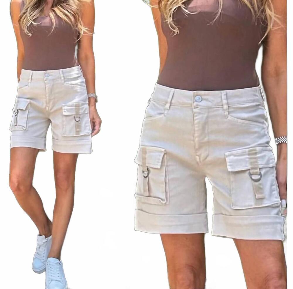 NEW BEVY FLOG kim cargo short in tan